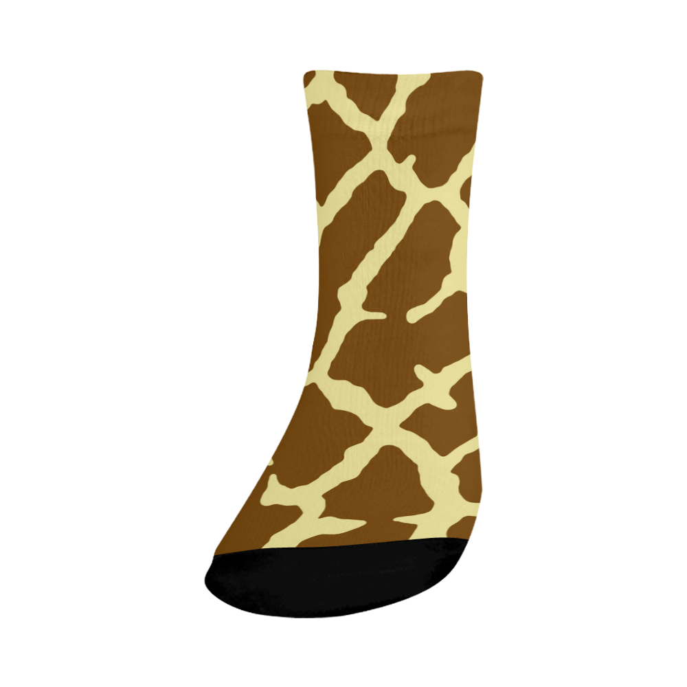 Giraffe Print Crew Socks