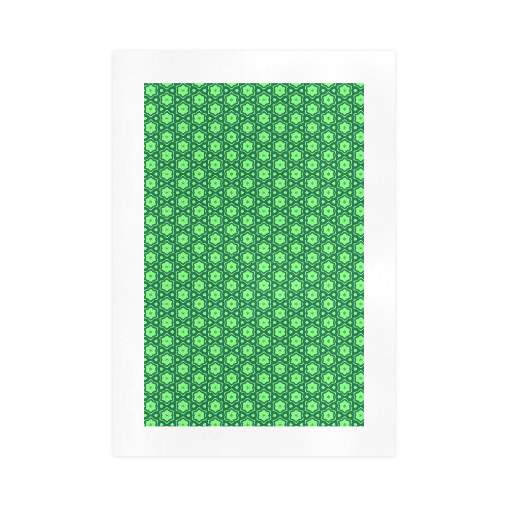 GREEN PETALS Art Print 16‘’x23‘’