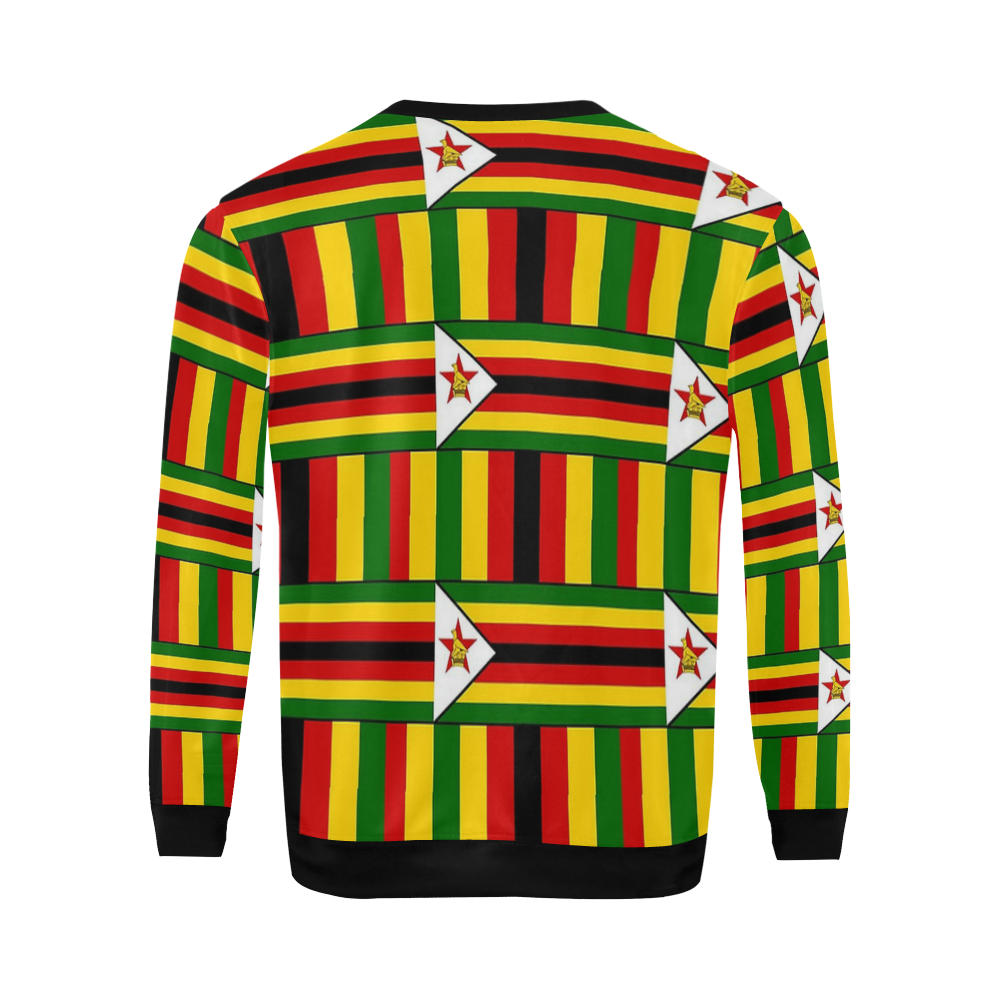 ZIMBABWE 3 All Over Print Crewneck Sweatshirt for Men (Model H18)