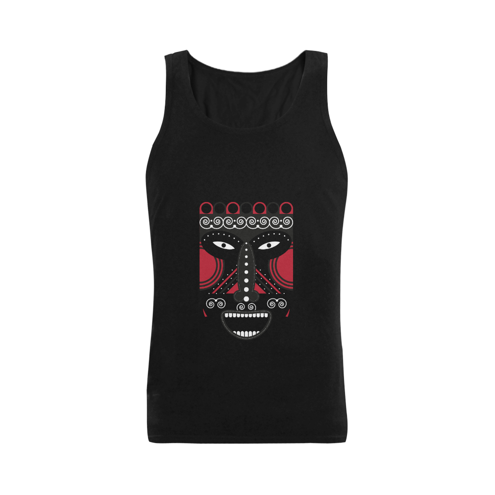 Ritual Tribal Plus-size Men's Shoulder-Free Tank Top (Model T33)