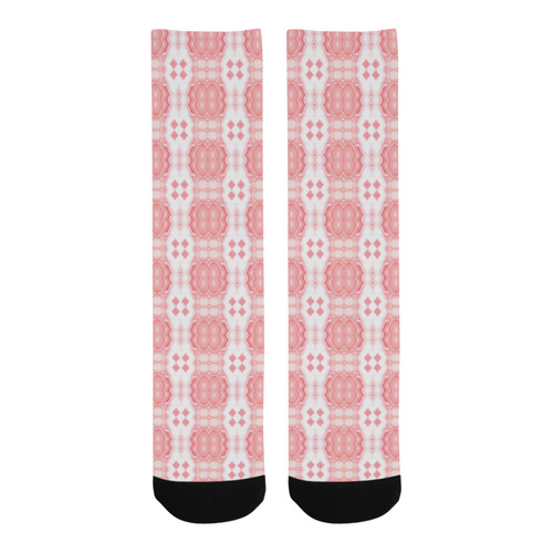 Ribbons of pink diamonds Trouser Socks