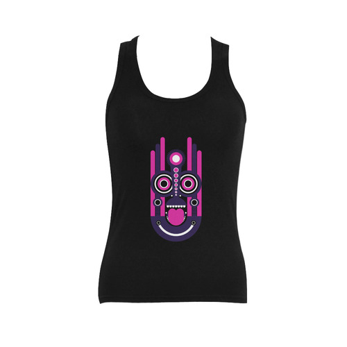 Tiki Tribal Women's Shoulder-Free Tank Top (Model T35)