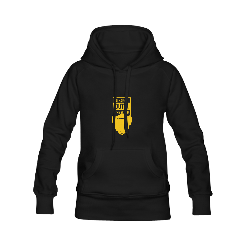 Straight Outta The Beard Yellow Men's Classic Hoodie (Remake) (Model H10)
