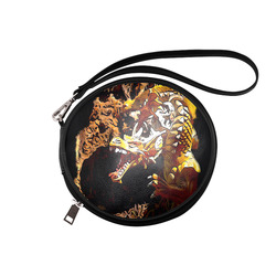 laughing dragon round bag Round Makeup Bag (Model 1625)