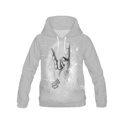 Rock Out All Over Print Hoodie for Men (USA Size) (Model H13)
