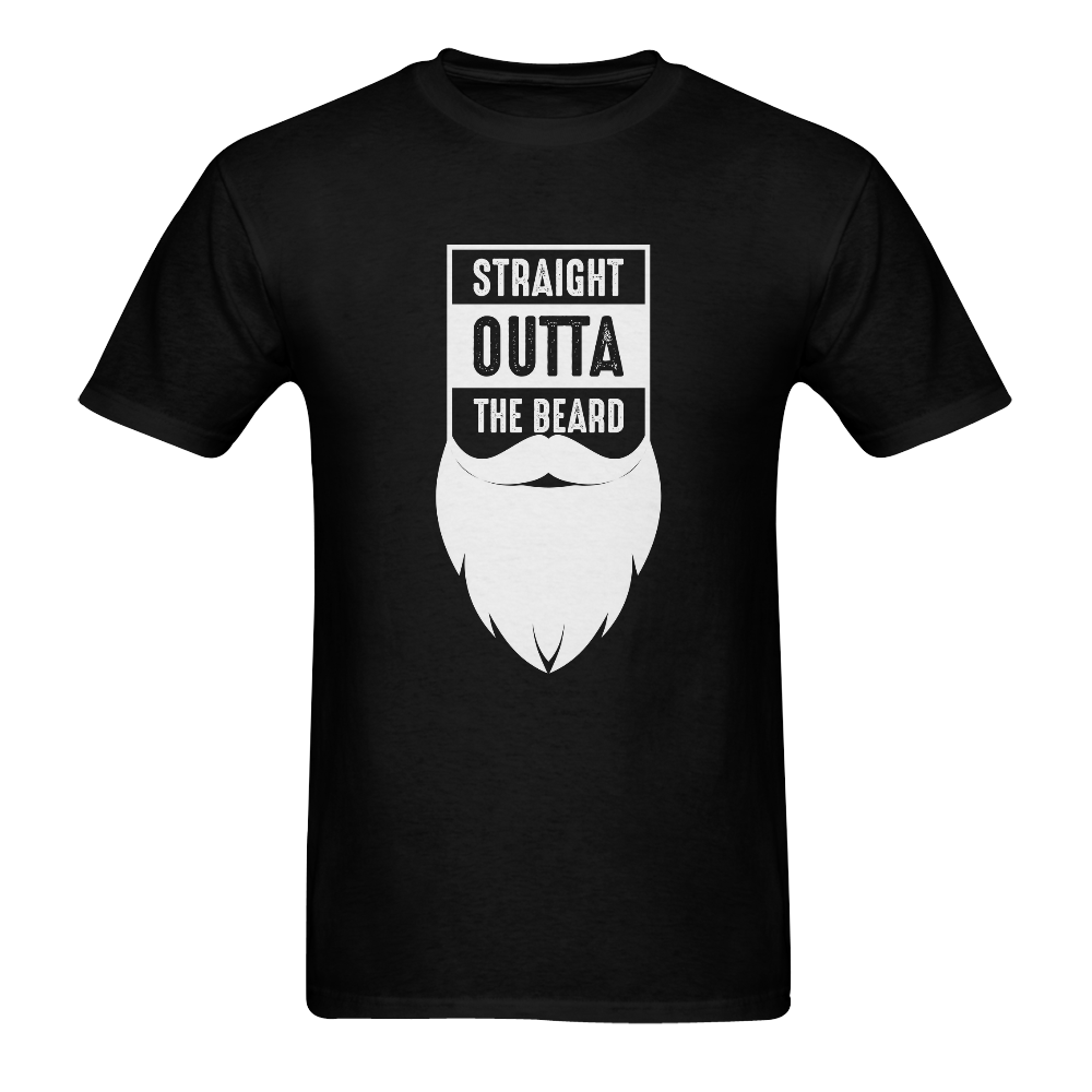 Straight Outta The Beard Sunny Men's T- shirt (Model T06)