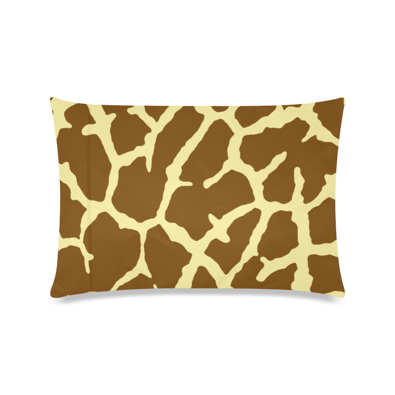 Giraffe Print Custom Zippered Pillow Case 16"x24"(Twin Sides)