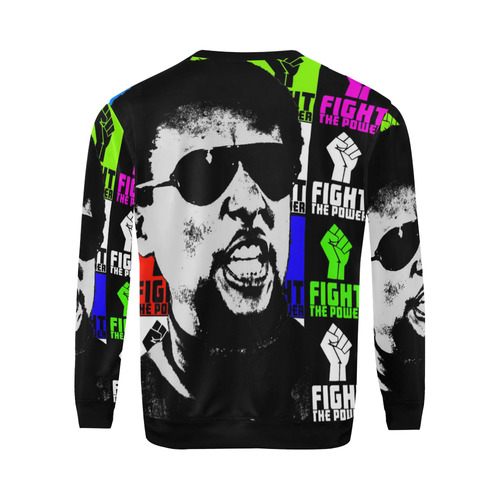 POWER TO THE PEOPLE 2-STOKELY CARMICHAEL All Over Print Crewneck Sweatshirt for Men (Model H18)
