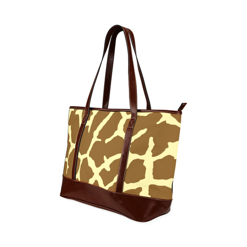 Giraffe Print Tote Handbag (Model 1642)