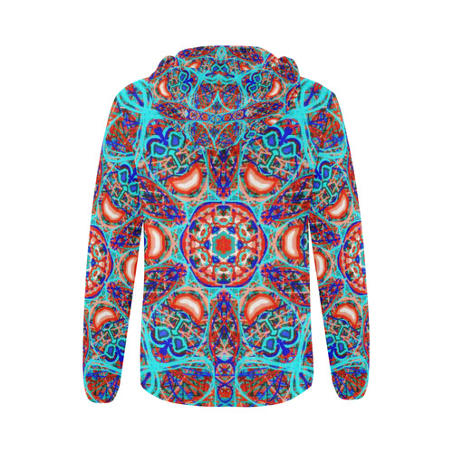 Thleudron Aladin All Over Print Full Zip Hoodie for Women (Model H14)