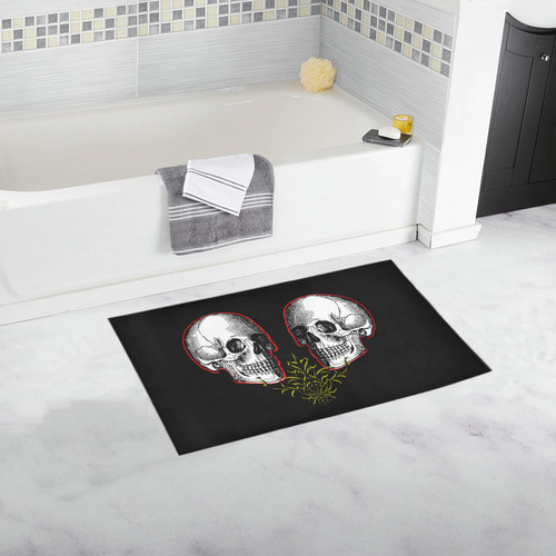 Skulls Bath Rug 16''x 28''