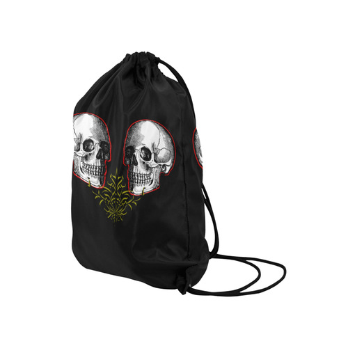 Skulls Medium Drawstring Bag Model 1604 (Twin Sides) 13.8"(W) * 18.1"(H)