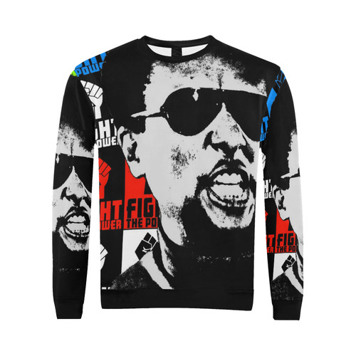 FIGHT THE POWER-2 STOKELY CARMICHAEL All Over Print Crewneck Sweatshirt for Men (Model H18)
