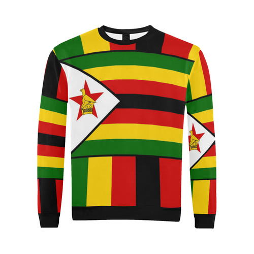 ZIMBABWE 2 All Over Print Crewneck Sweatshirt for Men (Model H18)