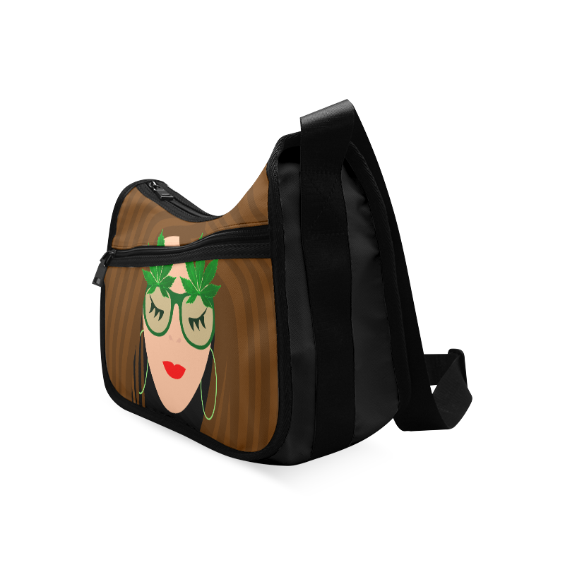 420 Glasses Girl Crossbody Bags (Model 1616)