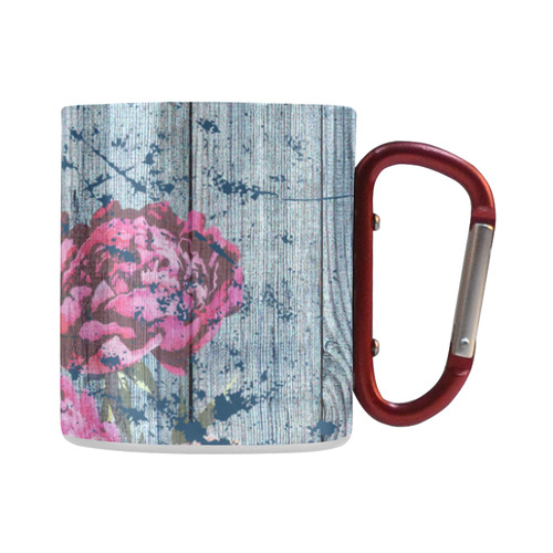 Shabby chic with painted peonies Classic Insulated Mug(10.3OZ)