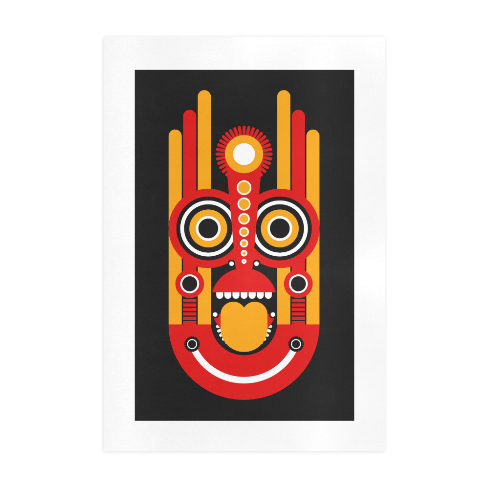 Tiki Mask Art Print 19‘’x28‘’