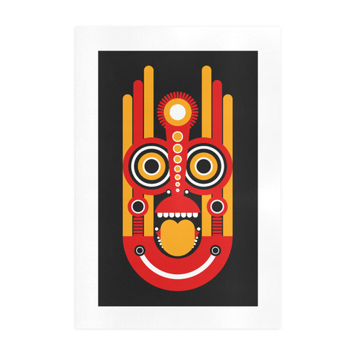 Tiki Mask Art Print 19‘’x28‘’