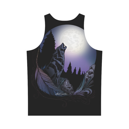 Howling Wolf All Over Print Tank Top for Men (Model T43)