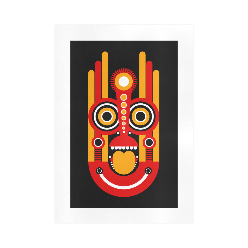 Tiki Mask Art Print 16‘’x23‘’