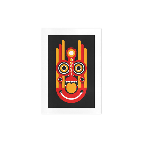 Tiki Mask Art Print 7‘’x10‘’