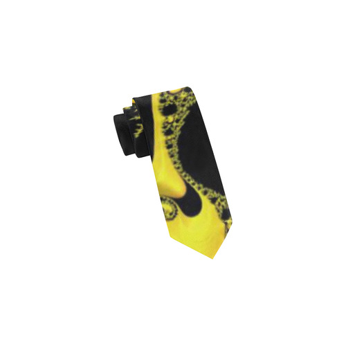 special fractal 04 yellow Classic Necktie (Two Sides)