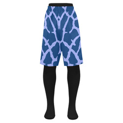Blue Giraffe Print Men's Swim Trunk (Model L21)