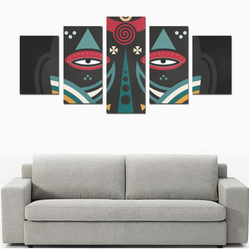 Maasai Warrior Canvas Print Sets D (No Frame)