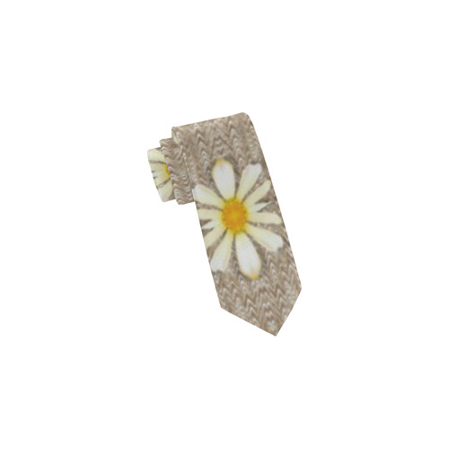 Star fall of fantasy flowers on pearl lace Classic Necktie (Two Sides)