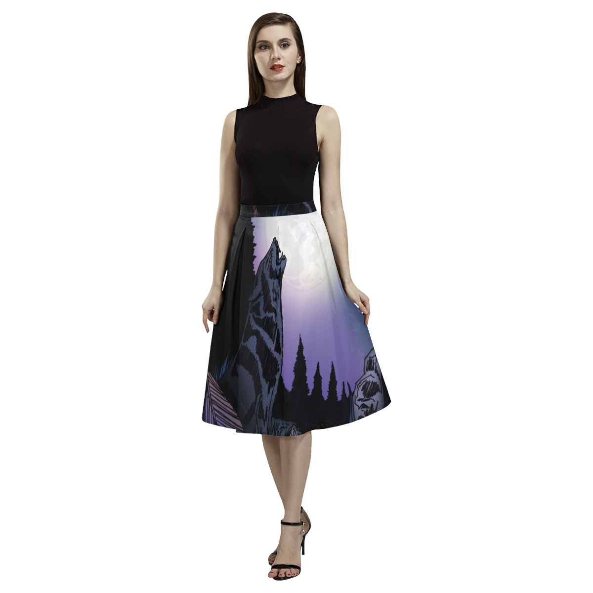 Howling Wolf Aoede Crepe Skirt (Model D16)