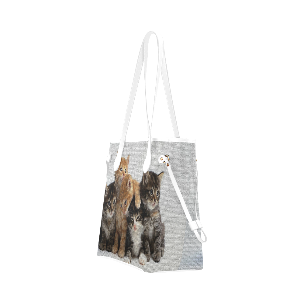Cats Clover Canvas Tote Bag (Model 1661)
