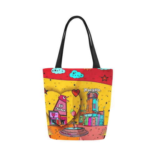 Marietta Popart 2018 by Nico Bielow Canvas Tote Bag (Model 1657)