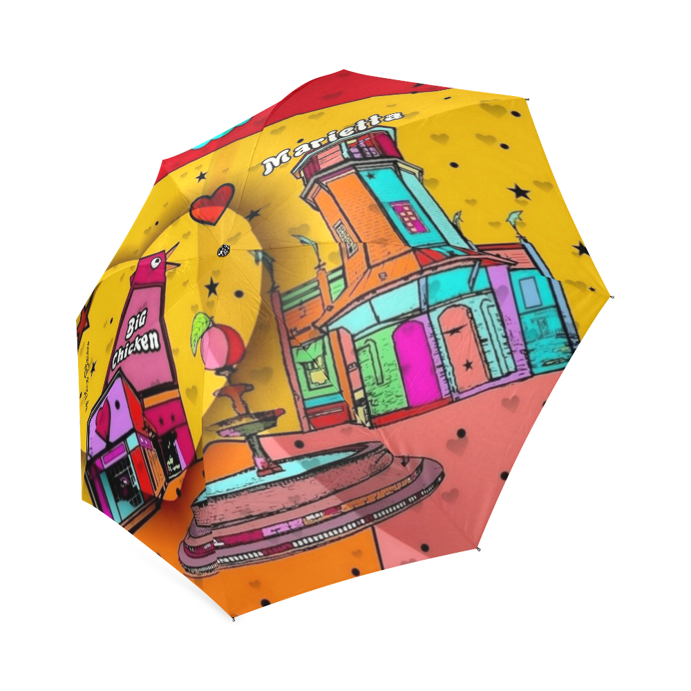 Marietta Popart 2018 by Nico Bielow Foldable Umbrella (Model U01)