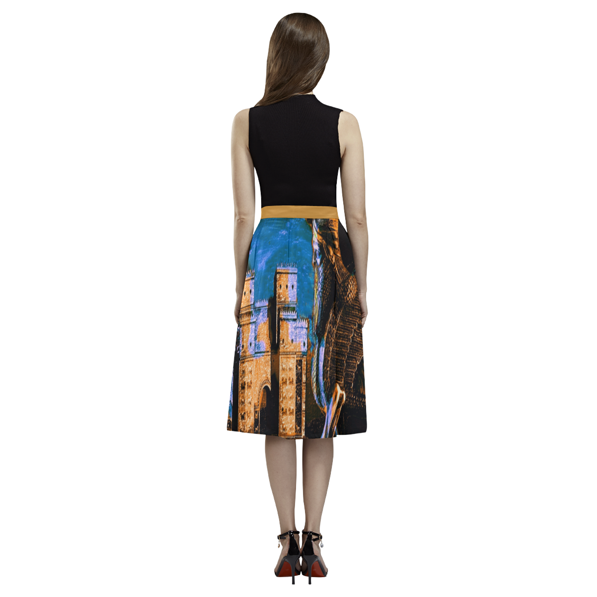Lamassu Woman's Skirt Aoede Crepe Skirt (Model D16)