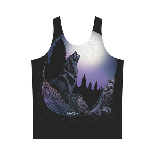 Howling Wolf All Over Print Tank Top for Men (Model T43)