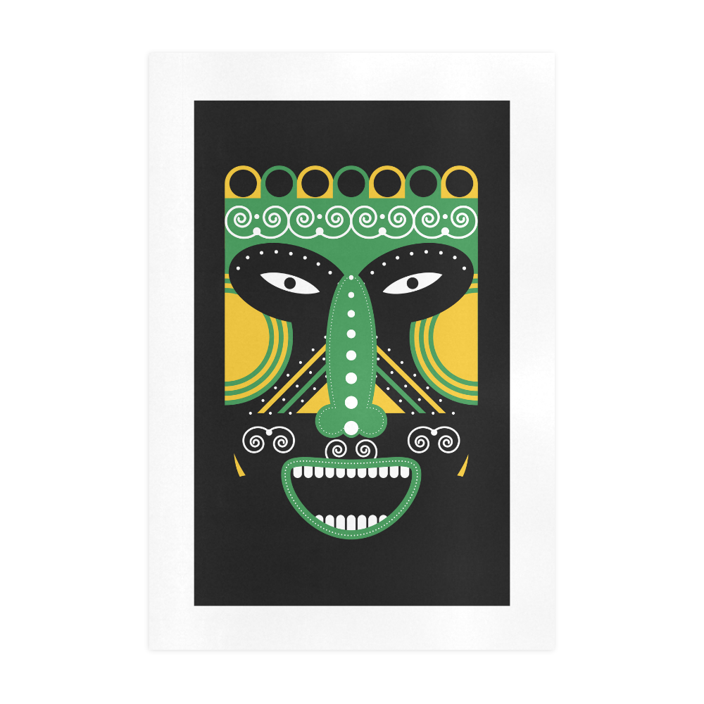 Ritual Mask Art Print 19‘’x28‘’