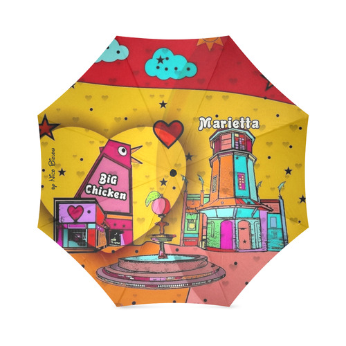 Marietta Popart 2018 by Nico Bielow Foldable Umbrella (Model U01)