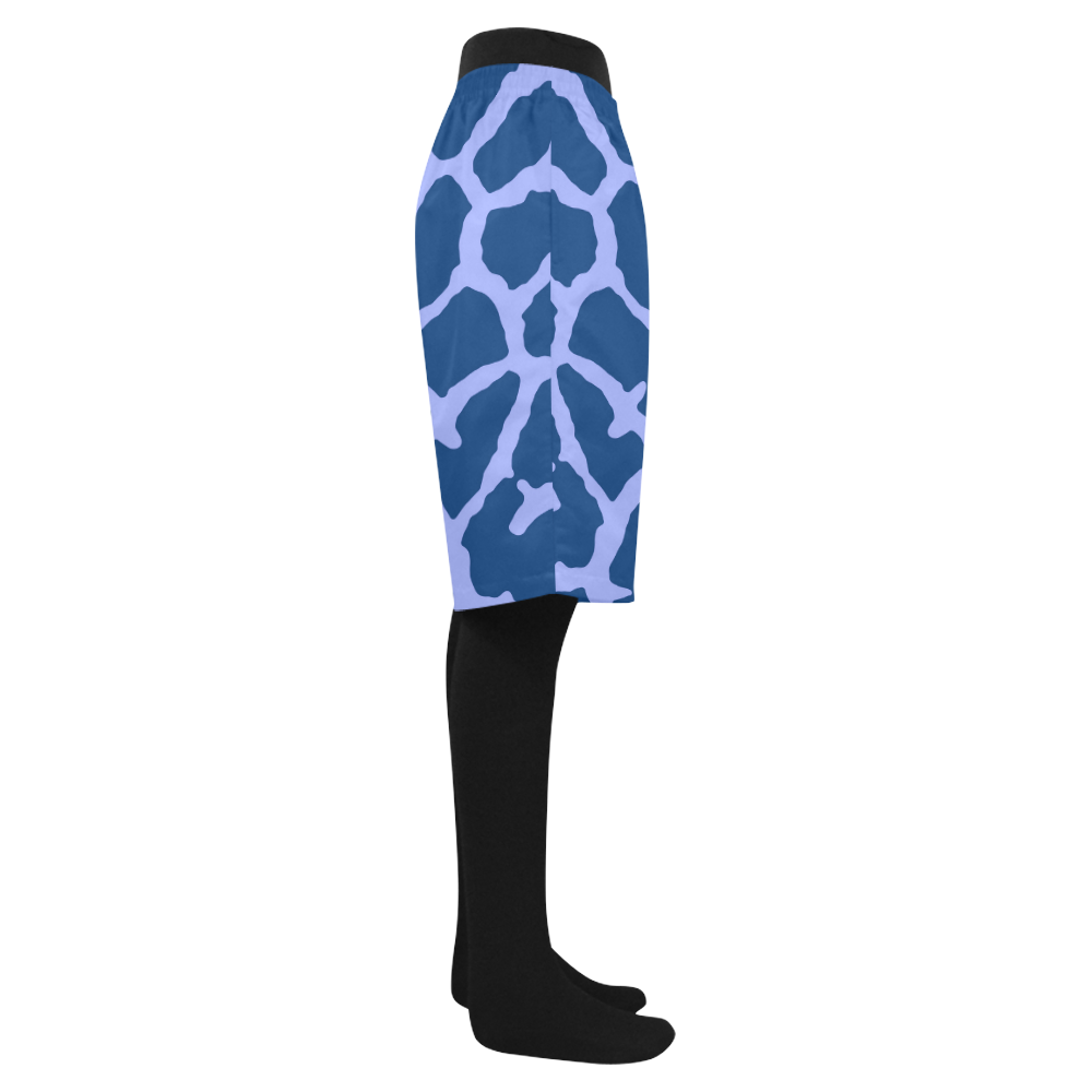 Blue Giraffe Print Men's Swim Trunk (Model L21)