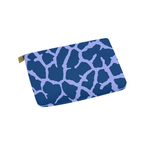 Blue Giraffe Print Carry-All Pouch 9.5''x6''