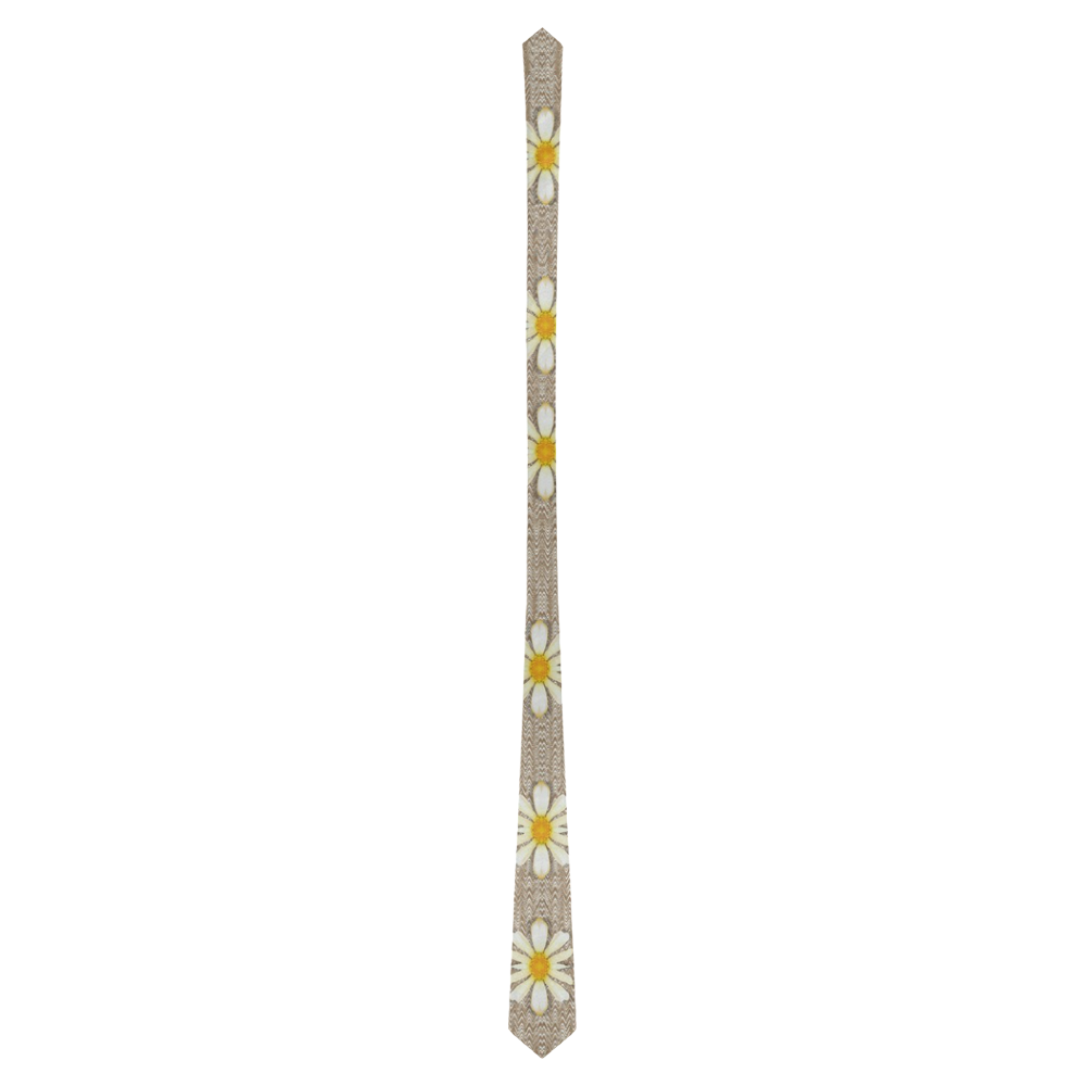 Star fall of fantasy flowers on pearl lace Classic Necktie (Two Sides)