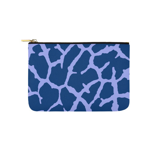 Blue Giraffe Print Carry-All Pouch 9.5''x6''