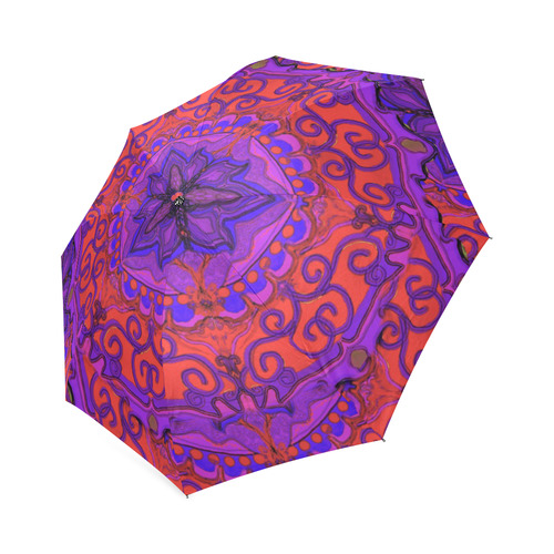 cactus flower 5 Foldable Umbrella (Model U01)