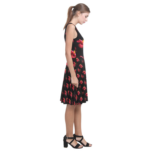 Wonderful Red Hibiscus Atalanta Casual Sundress(Model D04)