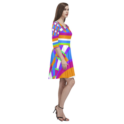 1278 Tethys Half-Sleeve Skater Dress(Model D20)