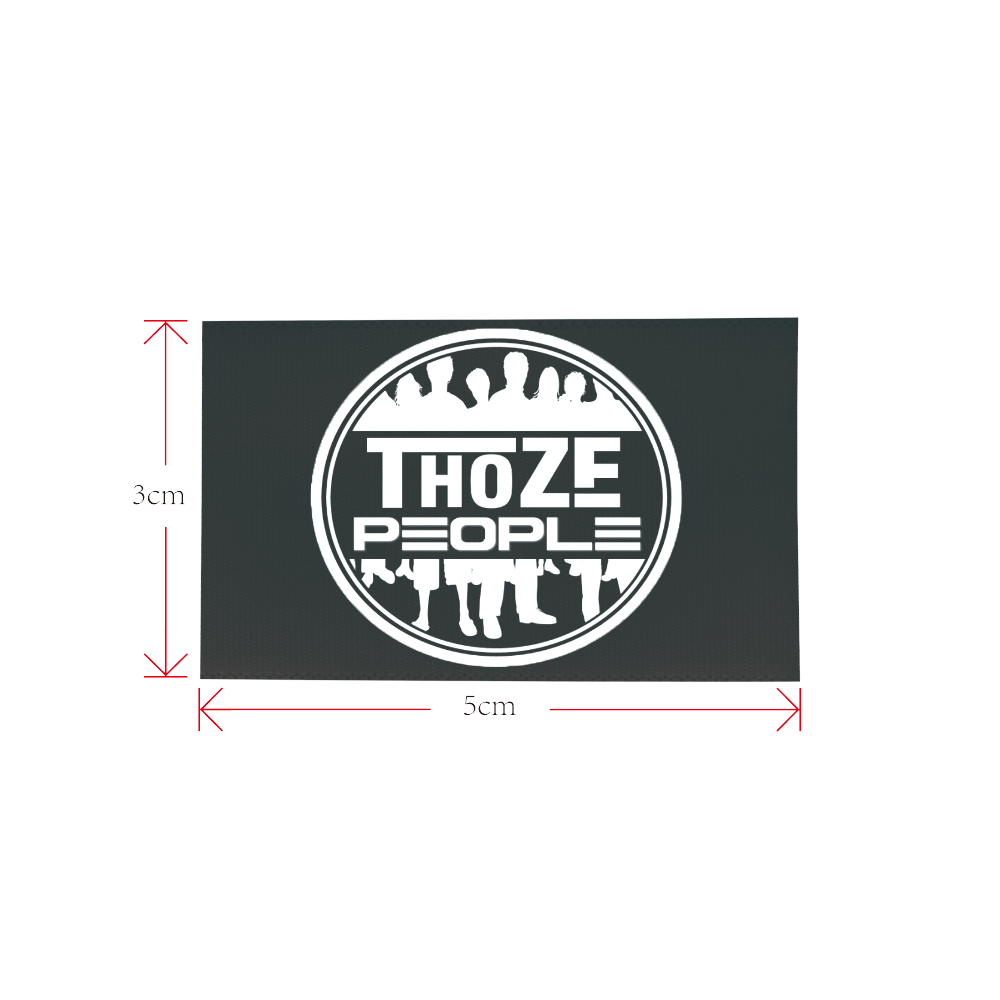 Thoze People logo 1 Private Brand Tag on Shoes Tongue  (5cm X 3cm)
