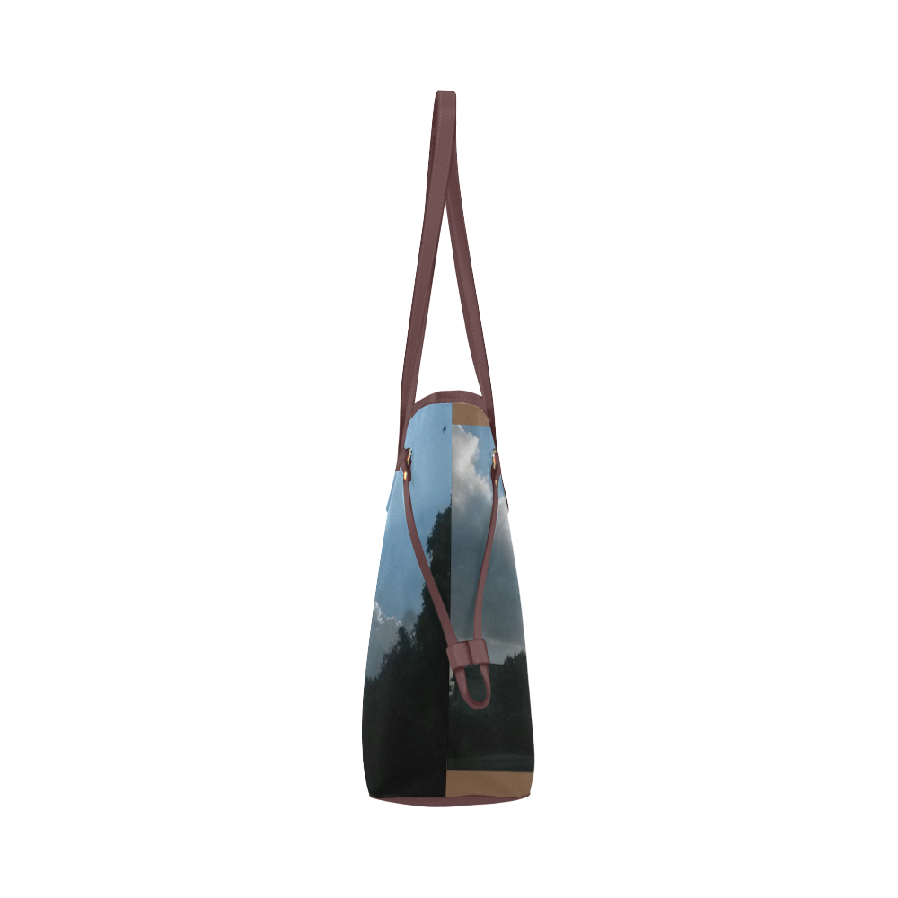bright sky Clover Canvas Tote Bag (Model 1661)