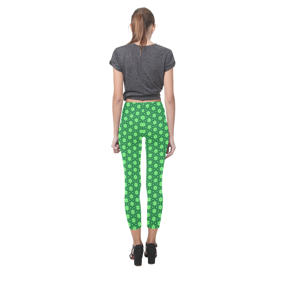 GREEN PETALS Capri Legging (Model L02)