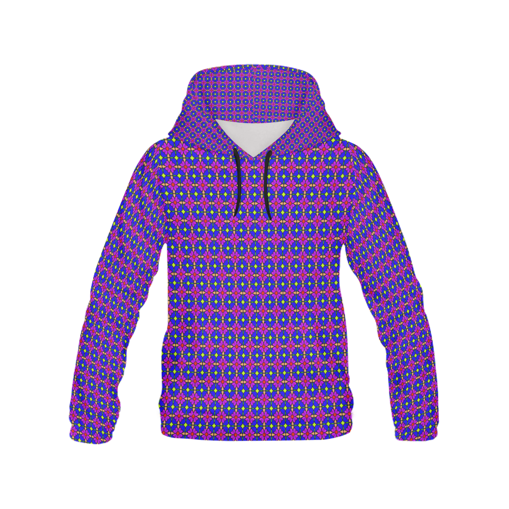 FP-7 All Over Print Hoodie for Women (USA Size) (Model H13)