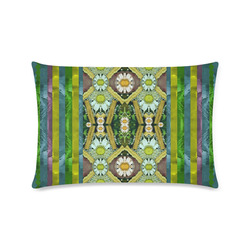 Bread sticks and fantasy flowers in a rainbow Custom Zippered Pillow Case 16"x24"(Twin Sides)