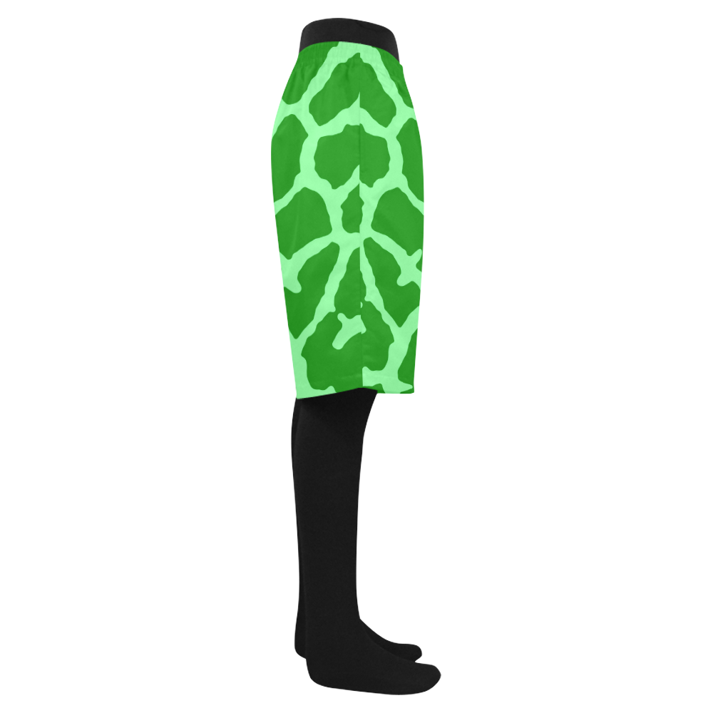 Green Giraffe Print Men's Swim Trunk (Model L21)